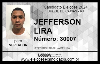 Candidato JEFFERSON LIRA 2024 - DUQUE DE CAXIAS - Eleições