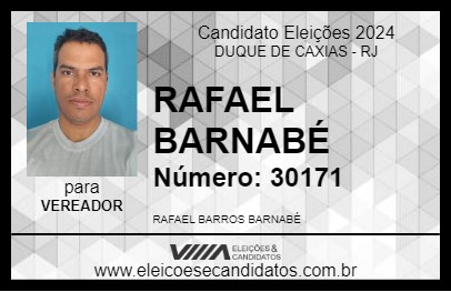 Candidato RAFAEL BARNABÉ 2024 - DUQUE DE CAXIAS - Eleições