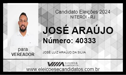 Candidato JOSÉ ARAÚJO 2024 - NITERÓI - Eleições