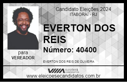 Candidato EVERTON DOS REIS 2024 - ITABORAÍ - Eleições