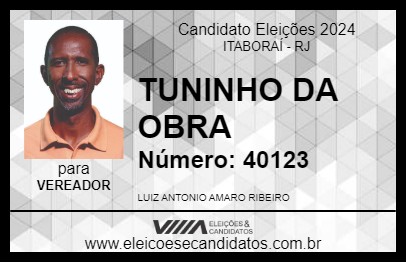 Candidato TUNINHO 2024 - ITABORAÍ - Eleições