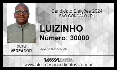 Candidato LUIZINHO 2024 - SÃO GONÇALO - Eleições