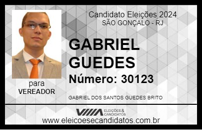 Candidato GABRIEL GUEDES 2024 - SÃO GONÇALO - Eleições