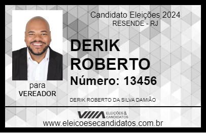 Candidato DERIK ROBERTO 2024 - RESENDE - Eleições