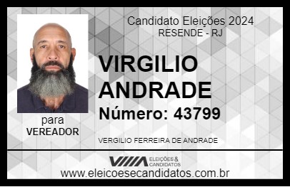 Candidato VIRGILIO ANDRADE 2024 - RESENDE - Eleições