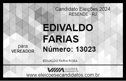 Candidato EDIVALDO FARIAS 2024 - RESENDE - Eleições