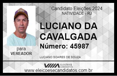 Candidato LUCIANO DA CAVALGADA 2024 - NATIVIDADE - Eleições