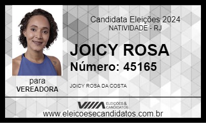 Candidato JOICY ROSA 2024 - NATIVIDADE - Eleições