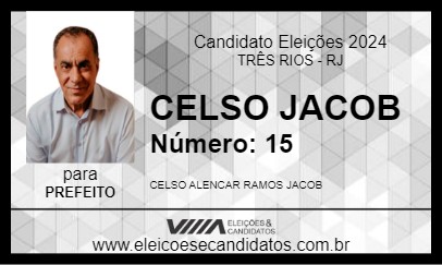 Candidato CELSO JACOB 2024 - TRÊS RIOS - Eleições