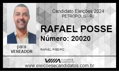 Candidato RAFAEL RIBEIRO 2024 - PETRÓPOLIS - Eleições