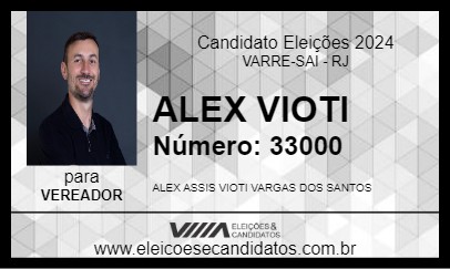 Candidato ALEX VIOTI 2024 - VARRE-SAI - Eleições