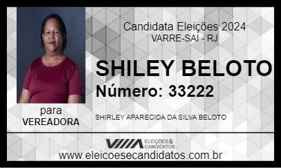 Candidato SHILEY BELOTO 2024 - VARRE-SAI - Eleições