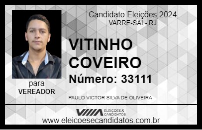 Candidato VITINHO COVEIRO 2024 - VARRE-SAI - Eleições