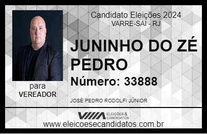 Candidato JUNINHO DO ZÉ PEDRO 2024 - VARRE-SAI - Eleições