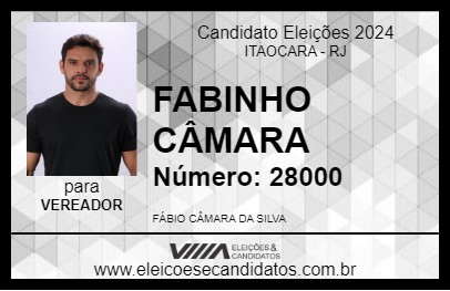 Candidato FABINHO CÂMARA 2024 - ITAOCARA - Eleições