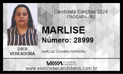 Candidato MARLISE 2024 - ITAOCARA - Eleições