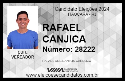 Candidato RAFAEL CANJICA 2024 - ITAOCARA - Eleições