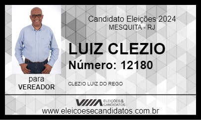 Candidato LUIZ CLEZIO 2024 - MESQUITA - Eleições