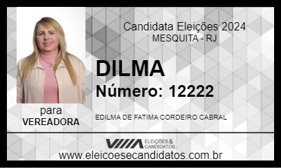 Candidato DILMA 2024 - MESQUITA - Eleições