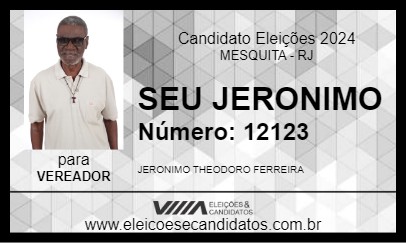 Candidato SEU JERONIMO 2024 - MESQUITA - Eleições