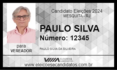 Candidato PAULO SILVA 2024 - MESQUITA - Eleições