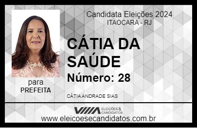 Candidato CÁTIA DA SAÚDE 2024 - ITAOCARA - Eleições