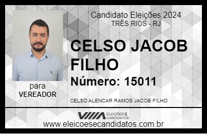 Candidato CELSO JACOB FILHO 2024 - TRÊS RIOS - Eleições