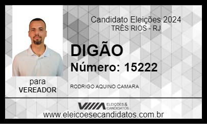 Candidato DIGÃO 2024 - TRÊS RIOS - Eleições