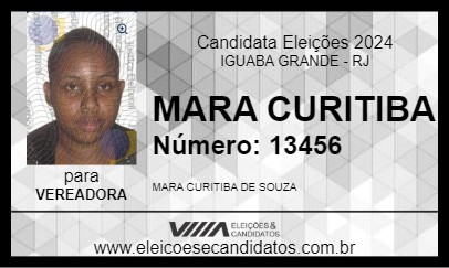 Candidato MARA CURITIBA 2024 - IGUABA GRANDE - Eleições