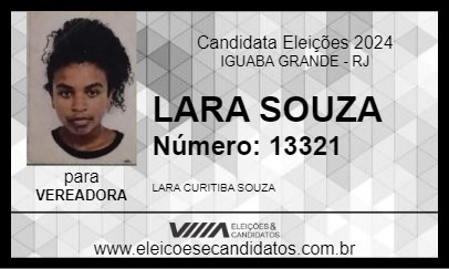 Candidato LARA SOUZA 2024 - IGUABA GRANDE - Eleições