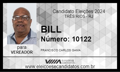 Candidato BILL 2024 - TRÊS RIOS - Eleições