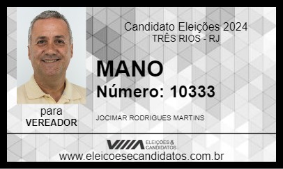 Candidato MANO 2024 - TRÊS RIOS - Eleições