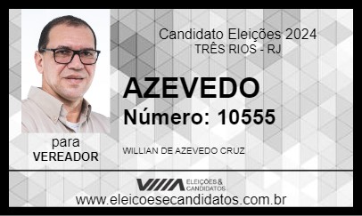 Candidato AZEVEDO 2024 - TRÊS RIOS - Eleições