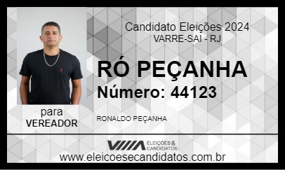 Candidato RÓ PEÇANHA 2024 - VARRE-SAI - Eleições