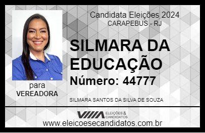 Candidato SILMARA DA EDUCAÇÃO 2024 - CARAPEBUS - Eleições