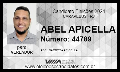 Candidato ABEL APICELLA 2024 - CARAPEBUS - Eleições