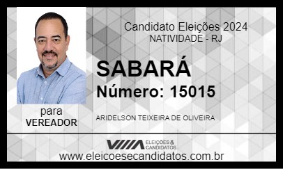 Candidato SABARÁ 2024 - NATIVIDADE - Eleições