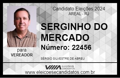 Candidato SERGINHO DO MERCADO 2024 - AREAL - Eleições