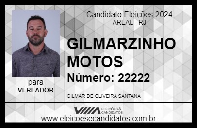 Candidato GILMARZINHO MOTOS 2024 - AREAL - Eleições