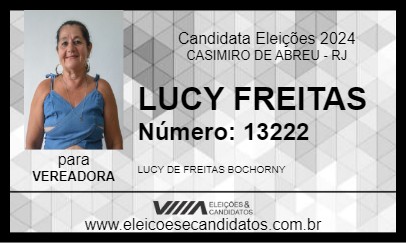 Candidato LUCY FREITAS 2024 - CASIMIRO DE ABREU - Eleições