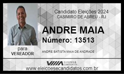 Candidato ANDRE MAIA 2024 - CASIMIRO DE ABREU - Eleições