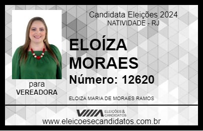 Candidato ELOÍZA MORAES 2024 - NATIVIDADE - Eleições