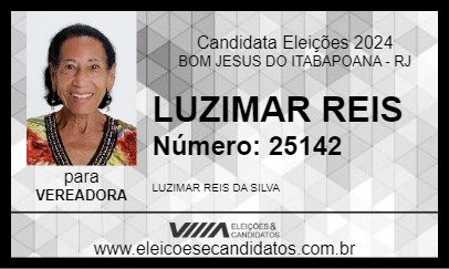 Candidato LUZIMAR REIS 2024 - BOM JESUS DO ITABAPOANA - Eleições