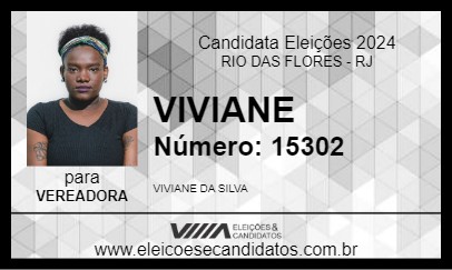 Candidato VIVIANE 2024 - RIO DAS FLORES - Eleições