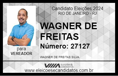 Candidato WAGNER DE FREITAS 2024 - RIO DE JANEIRO - Eleições