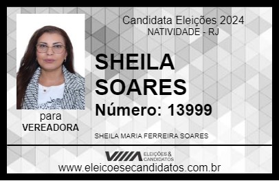 Candidato SHEILA SOARES 2024 - NATIVIDADE - Eleições