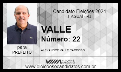 Candidato VALLE 2024 - ITAGUAÍ - Eleições