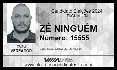 Candidato ZÉ NINGUÉM 2024 - ITAGUAÍ - Eleições