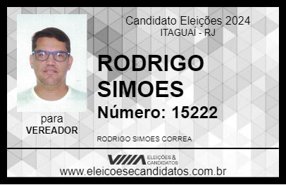 Candidato RODRIGO SIMOES 2024 - ITAGUAÍ - Eleições