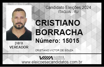 Candidato CRISTIANO BORRACHA 2024 - ITAGUAÍ - Eleições